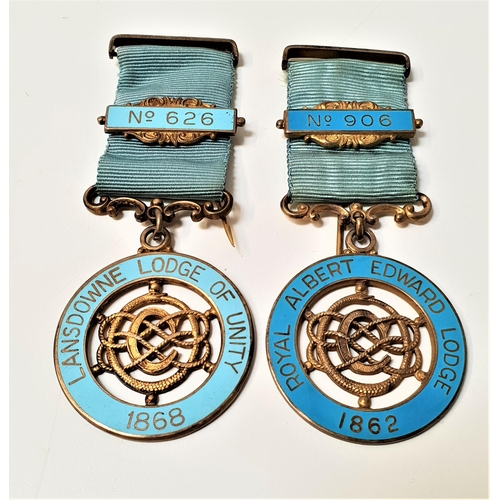 461 - TWO MASONIC MEDALS
from the Royal Albert Edward Lodge 1862 no.906 and the Lansdowne Lodge Of Unity 1... 