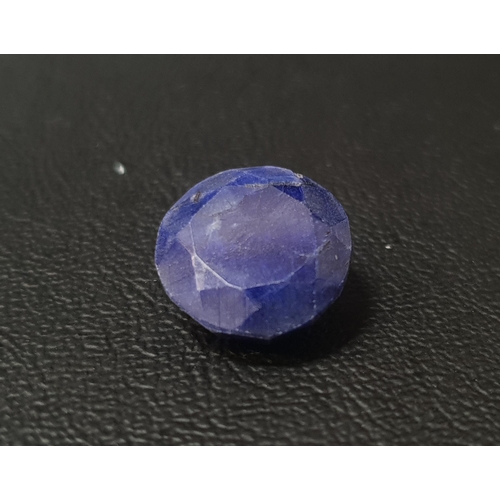 68 - CERTIFIED LOOSE NATURAL BLUE SAPPHIRE
the round mixed cut blue sapphire weighing 16.4cts, with GLI G... 