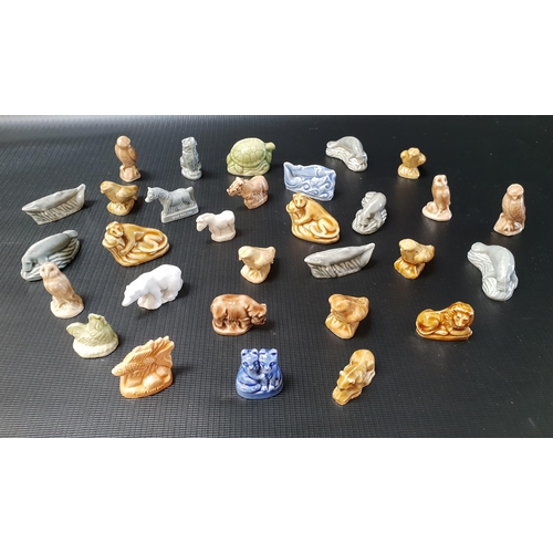 247 - SELECTION OF WADE WHIMSIES
including cats, lion, lioness, two rhinos, two whales, four seals, marlin... 