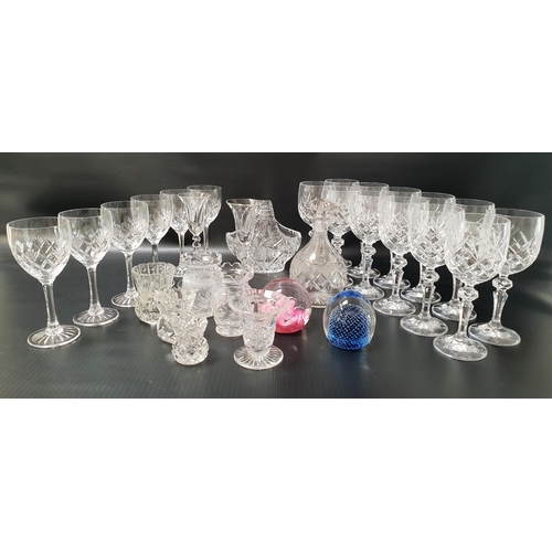 252 - MIXED LOT OF GLASSWARE
including four boxed Edinburgh crystal wines, two boxed lots of six Bohemia c... 