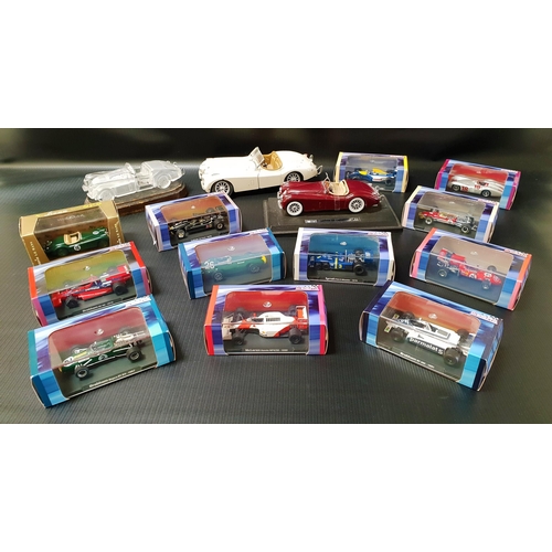 443 - LARGE SELECTION OF MODEL TRAINS, BOATS AND CARS
including Atlas Edition Grand Prix Legends of Formul... 