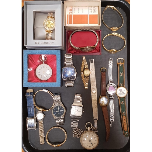 134 - SELECTION OF LADIES AND GENTLEMEN'S WRISTWATCHES
including Talis 21 Jewels Incabloc (boxed), Sekonda... 