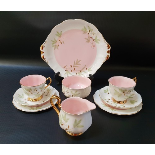 262 - ROYAL ALBERT TEA SET
decorated in the Braemar pattern and comprising five cups, six saucers, six sid... 