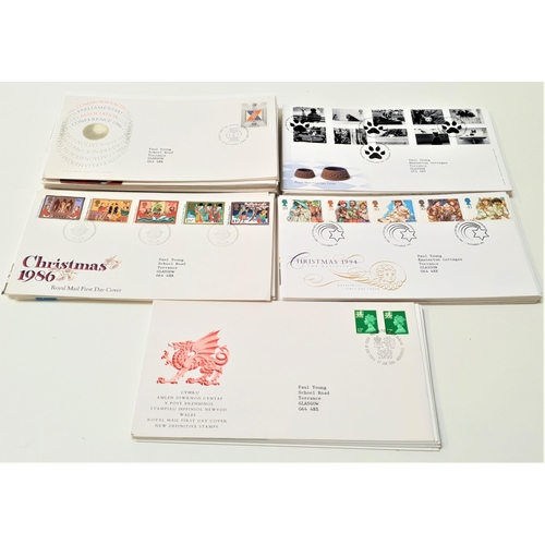 365 - COLLECTION OF FIRST DAY COVERS
dating from 1968 to 2001, approximately 67, together with a £5 book o... 