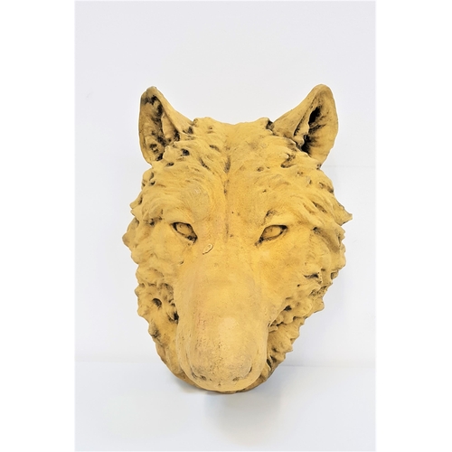 300 - BETH THELMSTON WOLF HEAD
plaster study, signed and dated '97, 27cm high