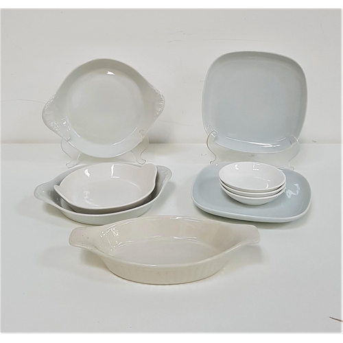 209 - PART WHITE GROUND DINNER SERVICE
comprising eight large sur le plats, eight small sur le plats, six ... 