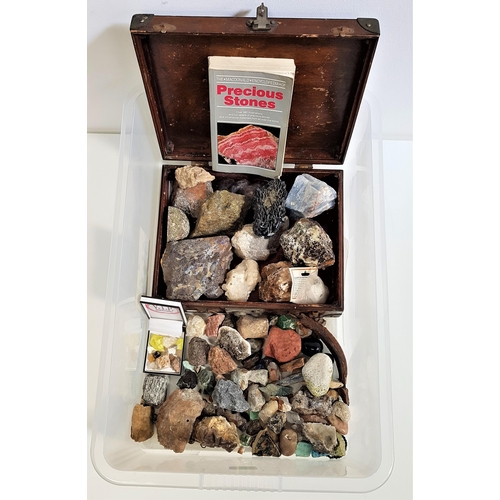 334 - LARGE SELECTION OF ASSORTED ROUGH AND POLISHED STONE SPECIMENS
including agates and quartz, together... 