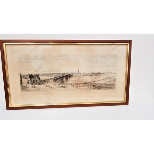 425 - R. KENT THOMAS
Glasgow in the 18th century, etching, 28cm x 69cm