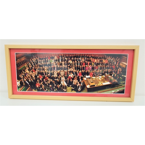 444 - THE LABOUR PARTY
photographic print of the 1997 Labour party in the House of Commons, signed by many... 
