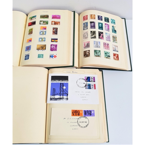 368 - THREE STAMP ALBUMS
with a selection of world stamps from Aden, Argentina, British Guiana, Canada, Fr... 