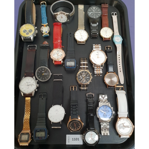 101 - SELECTION OF LADIES AND GENTLEMEN'S WRISTWATCHES
including Sekonda, Limit, Parfois, Emporio Armani, ... 