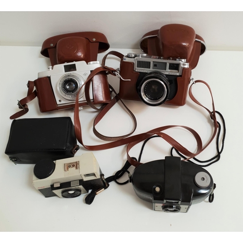 354 - SELECTION OF CAMERAS
including a Kodak Brownie 127, Kodak Instamatic 25, Yashica Minister and an Agf... 