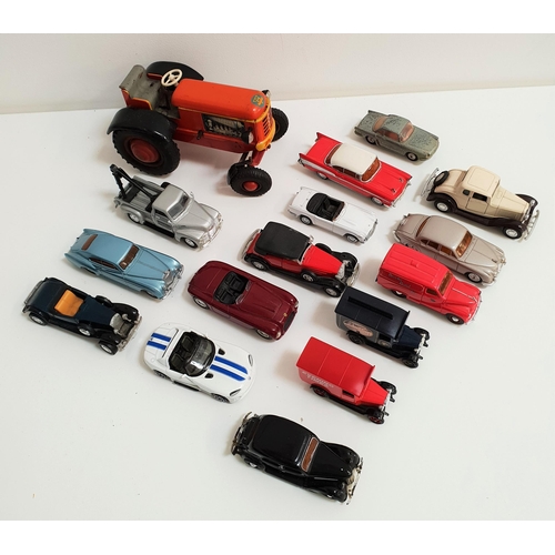 406 - SELECTION OF DIE CAST VEHICLES
from Corgi, Dinky, Lledo, Burago, Ya T Ming and an Arnold tin plate c... 