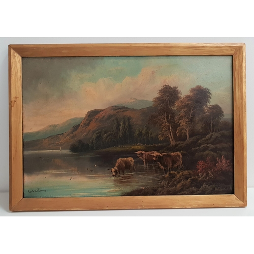 454 - R MARSHALL
Loch Katrine, oil on board, signed and titled, 46.5cm x 69cm