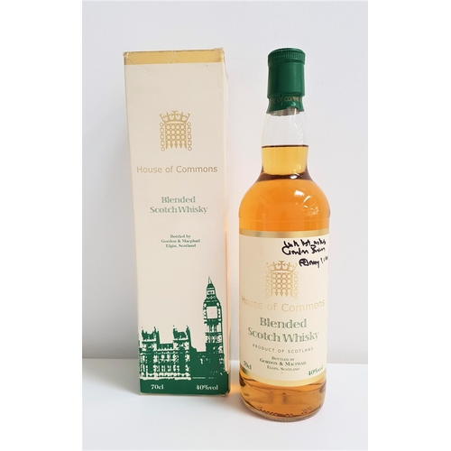 18 - SIGNED HOUSE OF COMMONS BLENDED SCOTCH WHISKY
signed by Gordon Brown and dated February 1st 2006. Bo... 