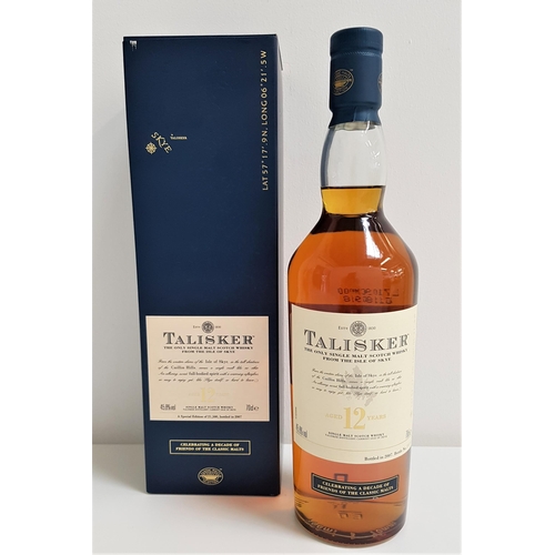34 - TALISKER 12 YEAR OLD SINGLE MALT SCOTCH WHISKY
Bottled in 2007 to celebrate a decade of Friends of T... 