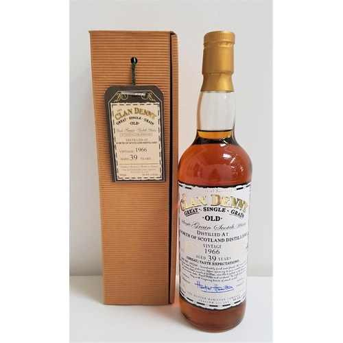 35 - THE CLAN DENNY 1966 NORTH OF SCOTLAND SINGLE GRAIN SCOTCH WHISKY - 39 YEAR OLD
bottled by The Hunter... 