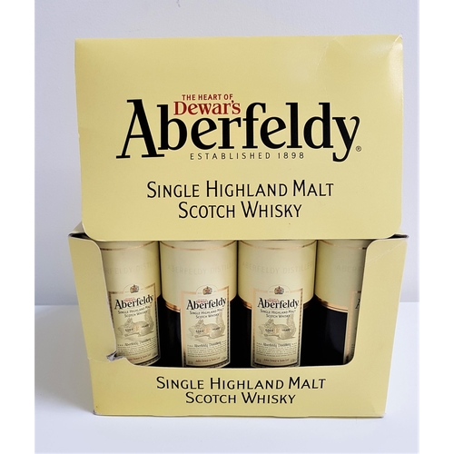 65 - TWELVE ABERFELDY 12 YEAR OLD SINGLE HIGHLAND MALT SCOTCH WHISKY MINIATURES
all 5cl and 40% abv. In i... 