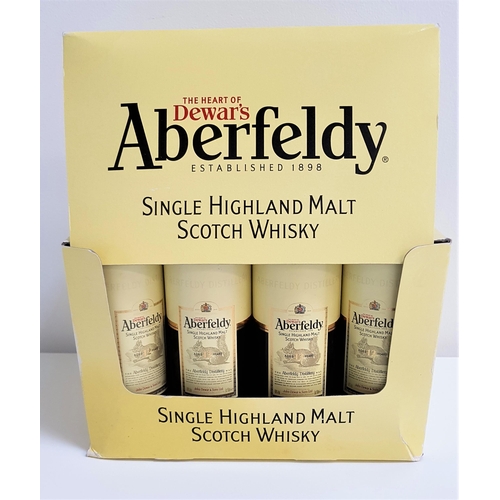 66 - TWELVE ABERFELDY 12 YEAR OLD SINGLE HIGHLAND MALT SCOTCH WHISKY MINIATURES
all 5cl and 40% abv. In i... 