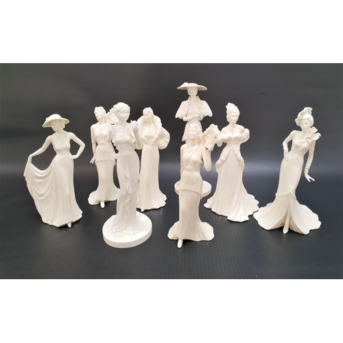 238 - EIGHT COALPORT FIGURINES
including six from the In Vogue Collection - Barbara, Lauren, Olivia, Grace... 