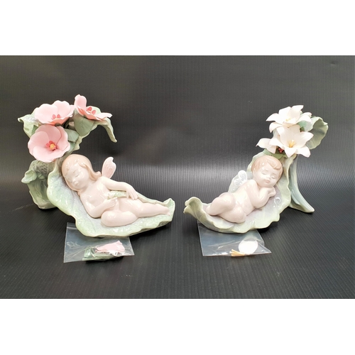 251 - TWO LLADRO FIGURINES
comprising Dreaming on Dewdrops - number 6787; and a Visit to Dreamland - numbe... 