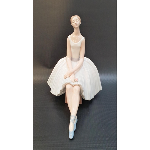 271 - LLADRO UTOPIA BALLERINA FIGURINE
the figure seated on a stool, 25.5cm high