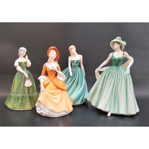 274 - FOUR ROYAL DOULTON FIGURINES
comprising Eleanor, Royal Doulton Figurine of the year 2001, HN4015 (wi... 