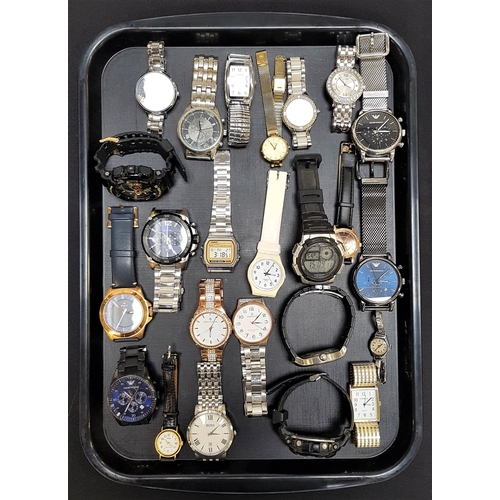 73 - SELECTION OF LADIES AND GENTLEMEN'S WRISTWATCHES
including G-Shock, Hugo Boss, Casio, Swatch, Empori... 