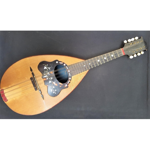 372 - CONTINENTAL MANDOLIN
with a rosewood body and a tortoiseshell and mother of pearl soundhole