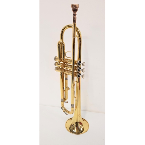 375 - CRANES BRASS TRUMPET
marked 4332996, with mouthpiece