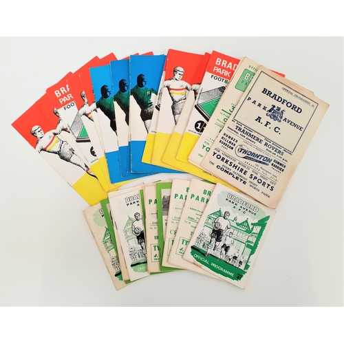 393 - BRADFORD PARK AVENUE FOOTBALL CLUB PROGRAMMES
from the 1950s and 1960s (30)