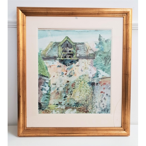 497 - BRITISH SCHOOL
The dovecote, watercolour, 50cm x 43cm