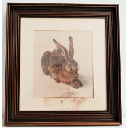 510 - ALBRECHT DURER
Study of a hare, print, monogrammed, 24.5cm x 22cm