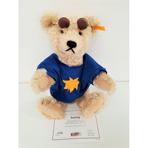 451 - STEIFF SUNNY TEDDY BEAR
from the Four Seasons Bear Collection made exclusively for Danbury Mint, wea... 