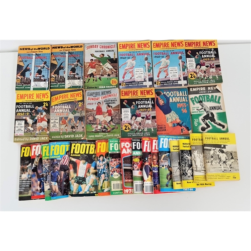 402 - TEN EMPIRE NEWS FOOTBALL ANNUALS
from the 1950s and 1960s, two Murrays Football Annuals, two The Pet... 