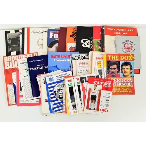 405 - SELECTION OF SCOTTISH FOOTBALL CLUB PROGRAMMES
including Hawick Royal Albert, Stirling Albion, Heart... 