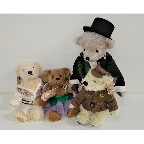 469 - THREE PAST TIMES BEARS AND ONE DEAN'S RAG BOOK COMPANY BEAR
comprising a limited edition Past Times ... 