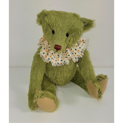 472 - STIER BEARS BY KATHLEEN WALLACE LIMITED EDITION BEAR - APPLE JACK
in apple green mohair with jointed... 