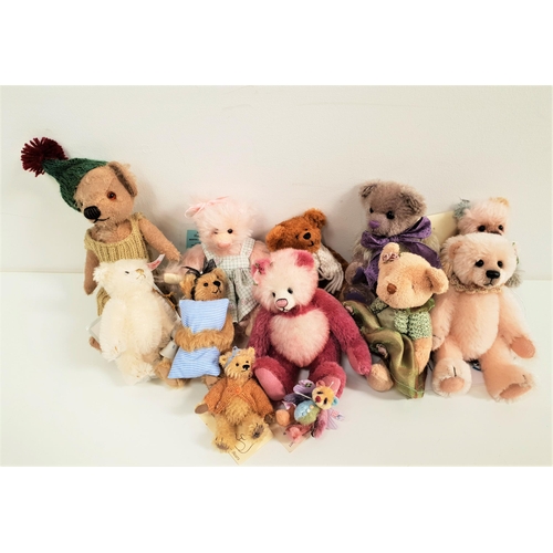 478 - SELECTION OF TWELVE MINIATURE TEDDY BEARS
comprising a Witney 2007 Bear with certificate, number 124... 