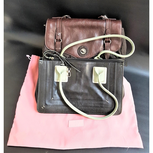 423 - NEW AND UNUSED RADLEY LONDON BAG
in brown leather and pin stripe material, with fitted interior, wit... 