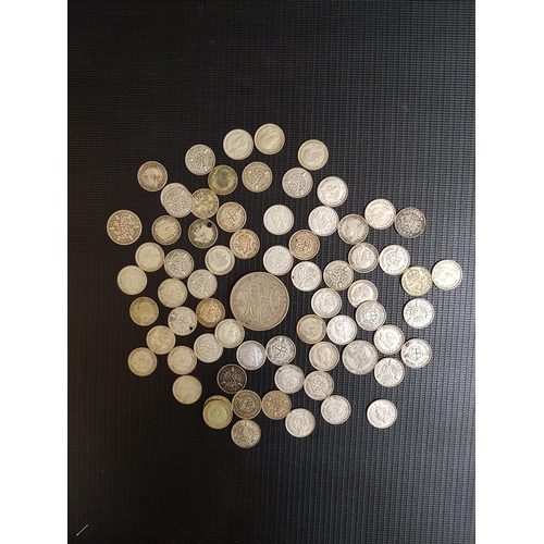 485 - SELECTION OF BRITISH SILVER COINS
all dating from 1920-1946, various denominations, total weight app... 