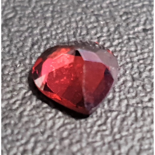 76 - CERTIFIED LOOSE PYROPE GARNET 
the pear cut gemstone weighing 3.5cts, with GLA gemological report st... 