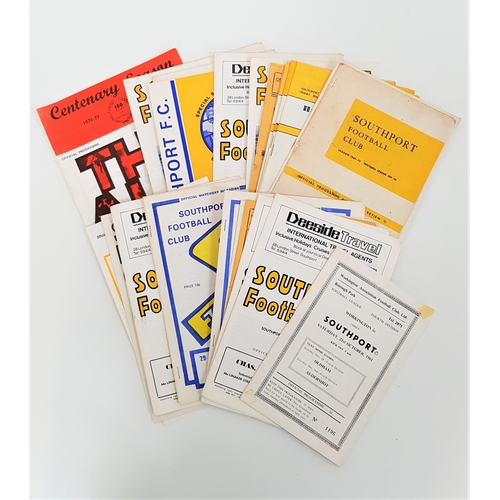 389 - SOUTHPORT FOOTBALL CLUB PROGRAMMES
from the 1950s, 1960s and 1970s (27)