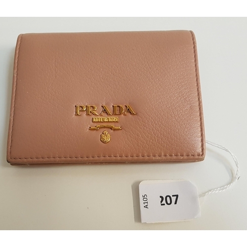207 - PRADA SMALL SAFFIANO LEATHER WALLET
leather stamped '236' on the inner compartment