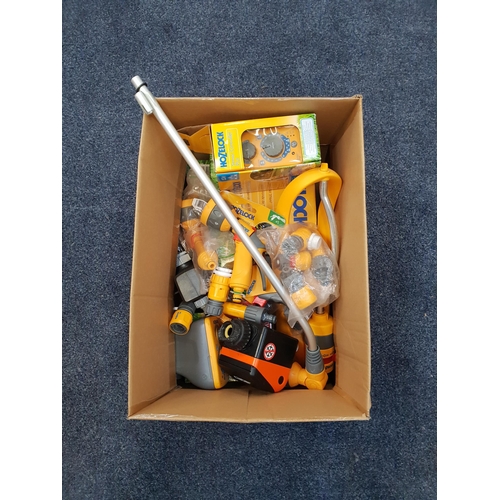 75 - SELECTION OF HOZELOCK ATTACHMENTS ACCESSORIES AND SPRINKLERS
some boxed, including a Hozelock Pro ga... 