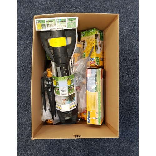 76 - SELECTION OF HOZELOCK ATTACHMENTS ACCESSORIES AND SPRINKLERS
some boxed, including a Hozelock Pro ga... 