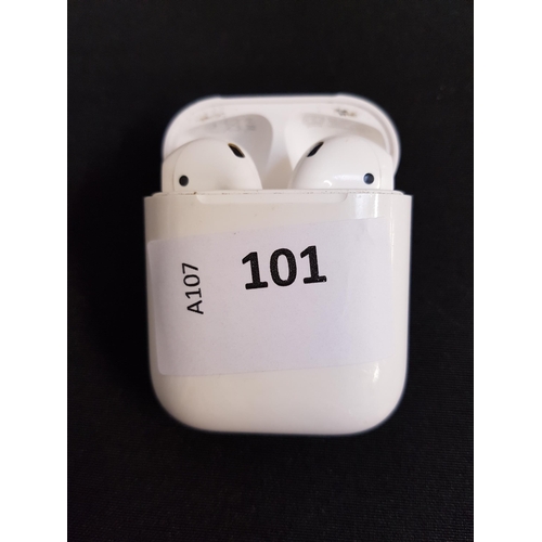 101 - PAIR OF APPLE AIRPODS 2nd GENERATION
in Lightning charging case