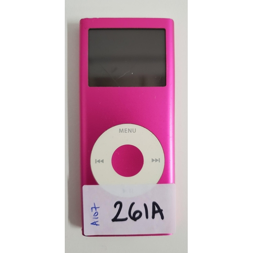 261A - IPOD NANO 2nd GENERATION - A1199
4GB, serial number 6U646LQ6VQK