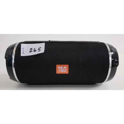 265 - T&G PORTABLE BLUETOOTH SPEAKER