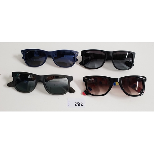 282 - FOUR PAIRS OF RAY-BAN SUNGLASSES